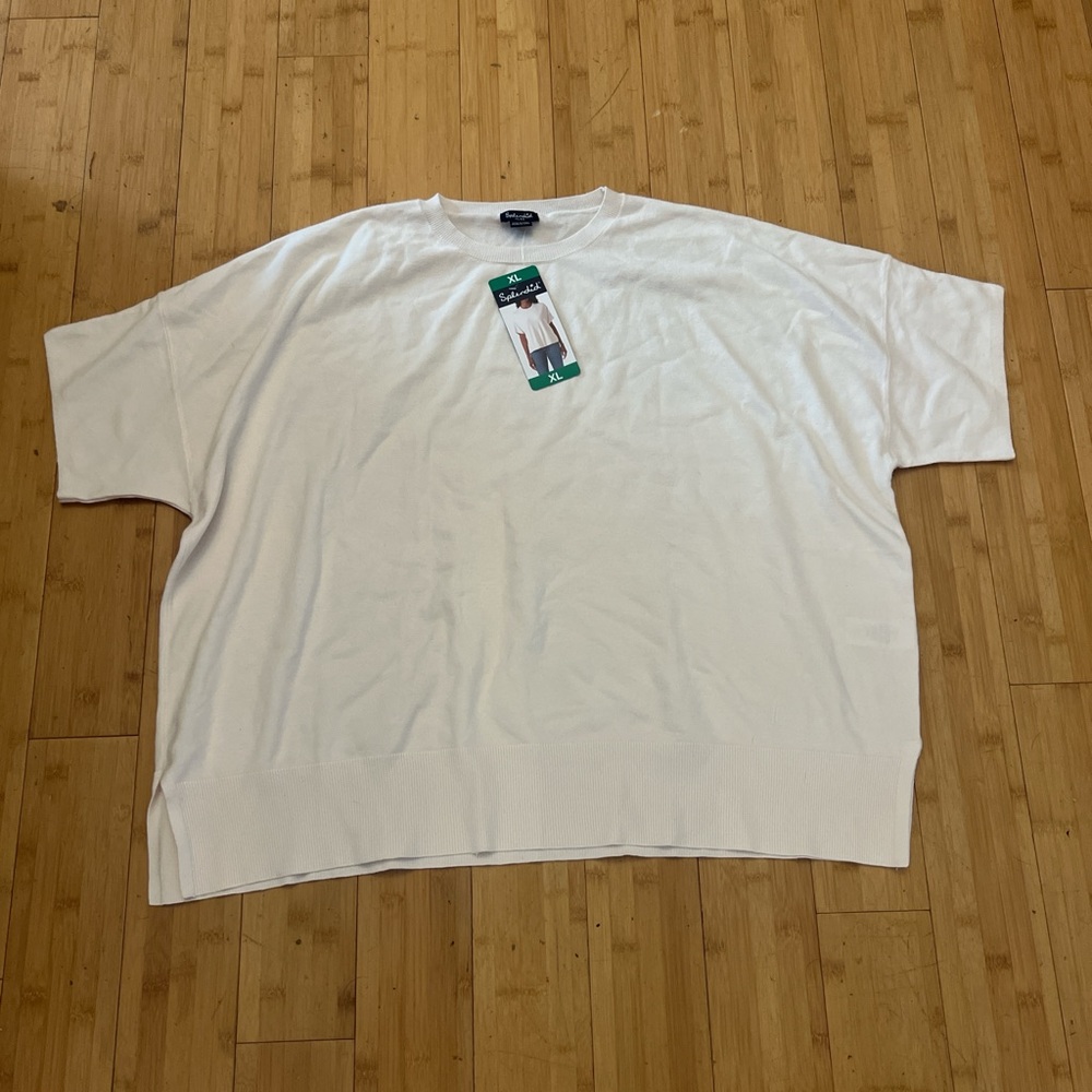 Splendid Women's Cream Short Sleeve Tee
